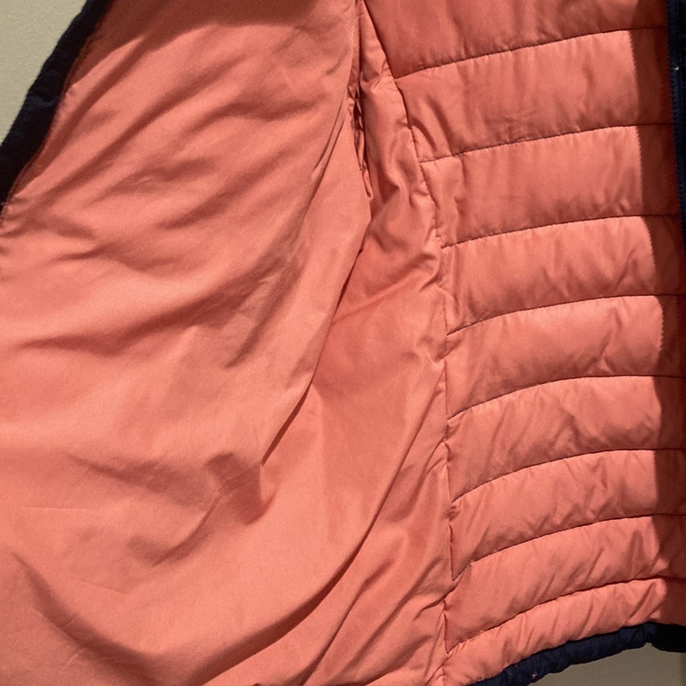 Patagonia Kids Puffer Jacket - Navy with Pink Accents - Picture 9 of 11
